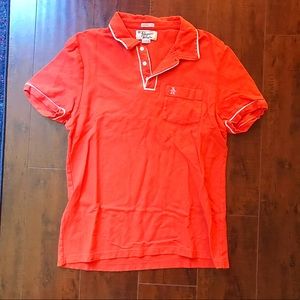 PENGUIN boys kids orange collar polo shirt